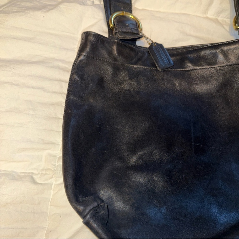 COACH SOHO WAVERLY LAFAYETTE Vintage Black Leather Lg Purse Tote, No J4D-4133 - Picture 14 of 14